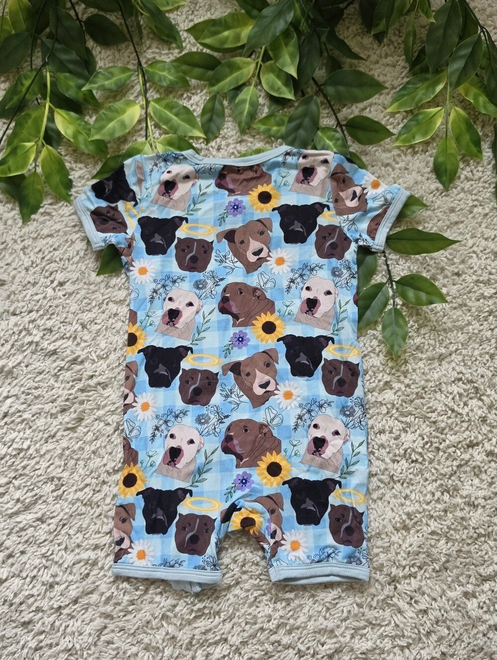Baby Girl Pitbull Romper (12-18 Months)